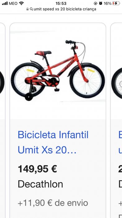 Vendo bicicleta criança