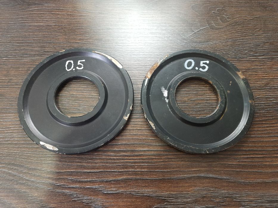 Диски бліни 0.5кг 50мм для штанги олімпійського грифу