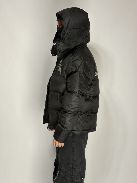 Trapstar чорная куртка пуховик курточка черная shooters black drill L