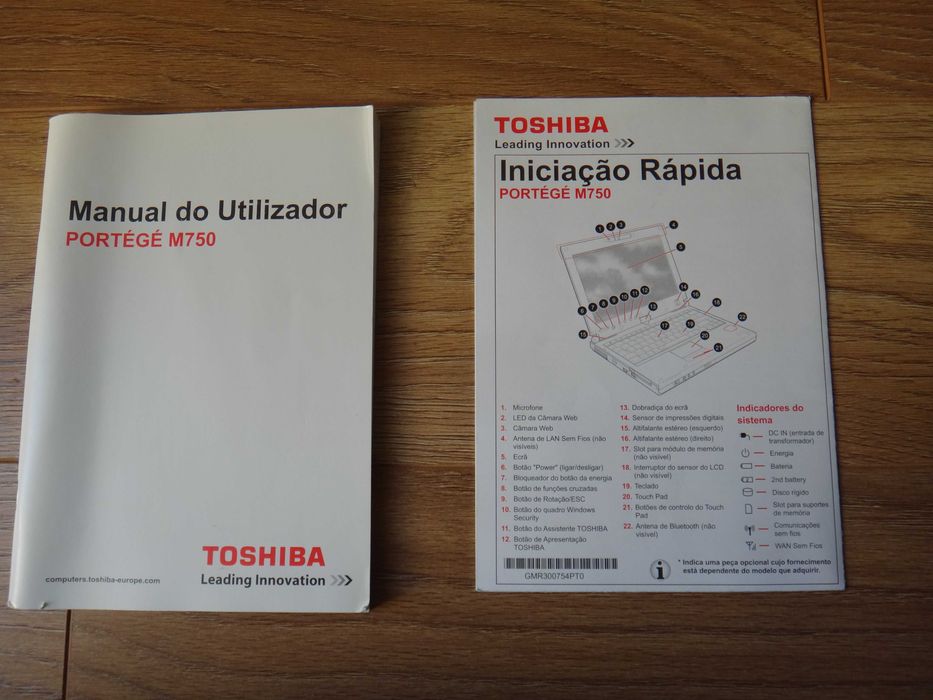Portatil Toshiba Portegé Mod. M 750-103 (  FANTÁSTICO TOPO DE GAMA )