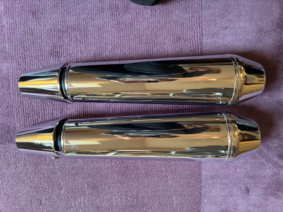 Oryginalne tłumiki Royal Enfield Continental GT 650 komplet OEM