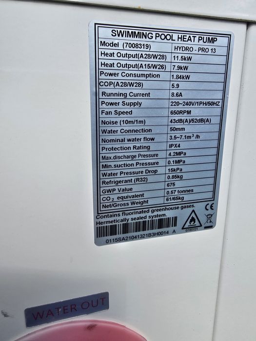 Pompa ciepla do basenu Hydro Pro 13kW