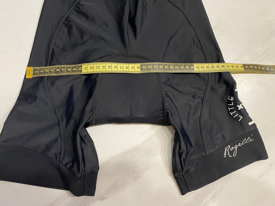 Rogelli Strój spodenki damskie kolarskie bibshorts czarny biały S 36
