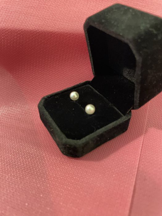 Срібні сережки, сережки з перлами