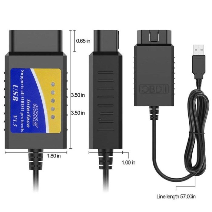 Kabel Interfejs ELM327 OBD2 + CAN USB + PROGRAM ELM 327 Wwa