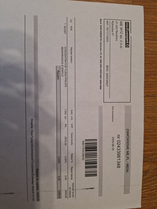 Koncentrator tlenu Philips Respironics  Everflo