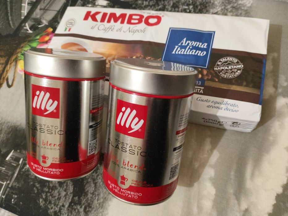 Кофе молотый Kimbo и "illy" Classico