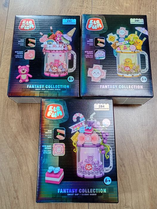 Zestaw klocków mini 3 pak Słodki kubek