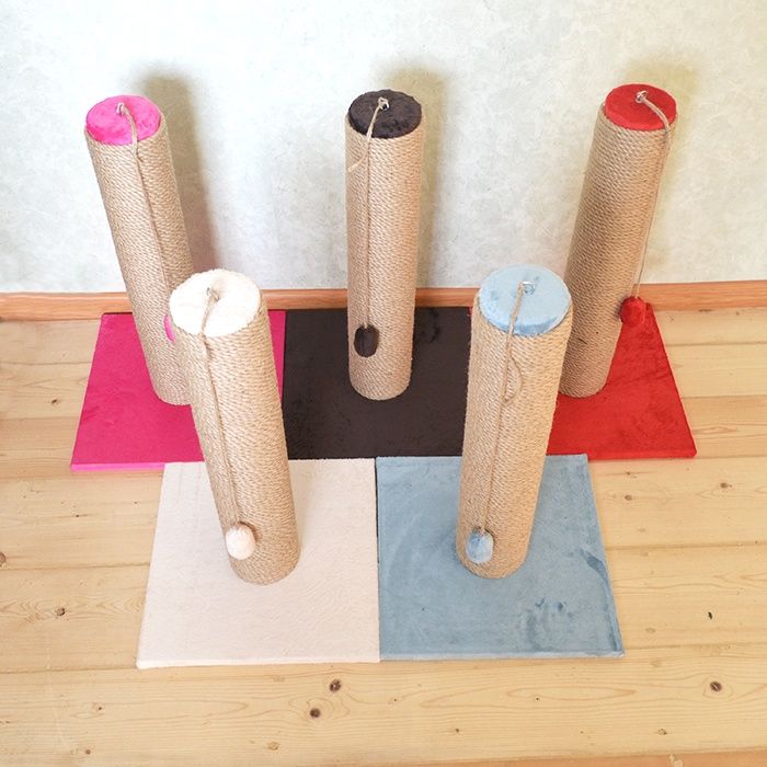 Кігтеточка джут/бавовна/сизаль 60см діаметр 10см, когтеточка 55-150см