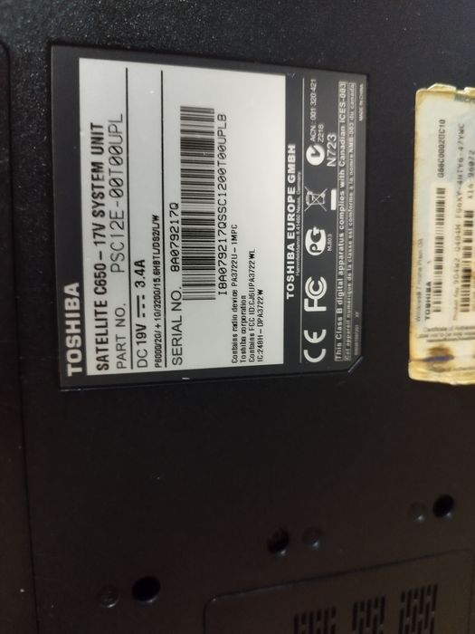 Laptopy Toshiba 2 szt ładowarka