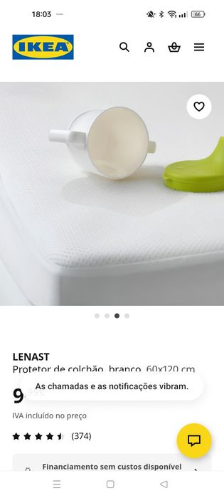 Berço SNIGLAR e Colchão Vyssa Somnat IKEA