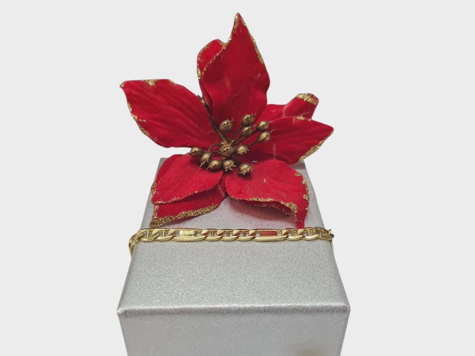 Piękna złota bransoletka 5,94g p585 22cm