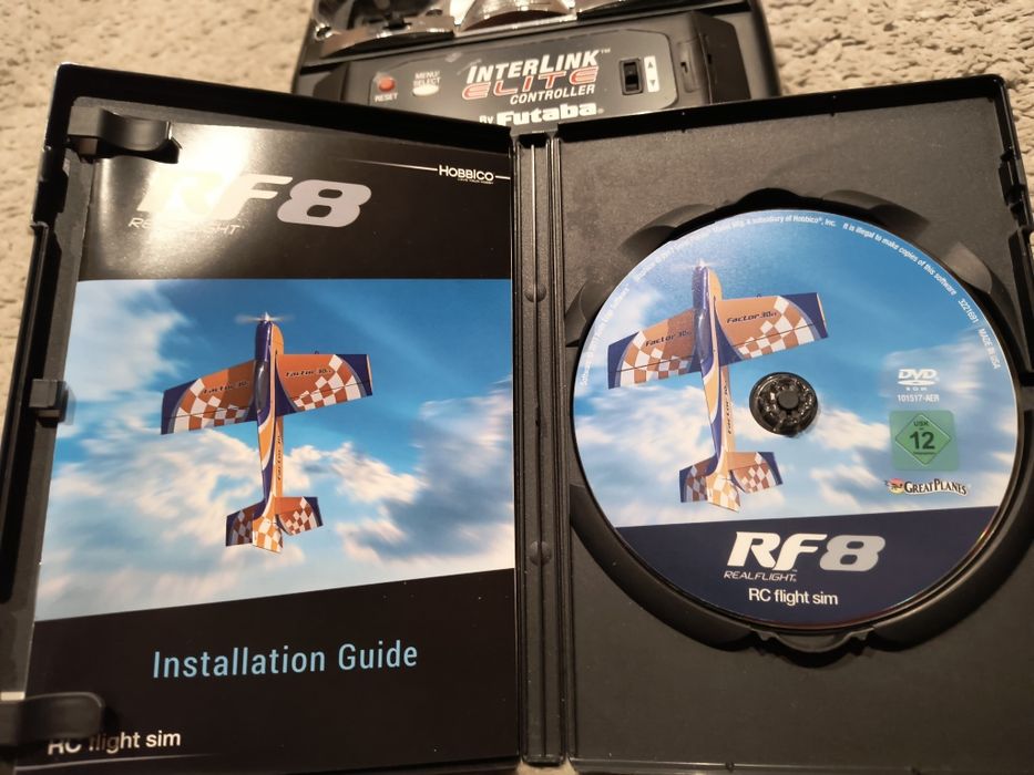 RF8 RC Real Flight simulator Interlink controler