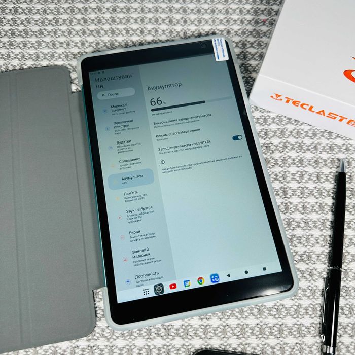 8-дюймовий Планшет TPad Android 14 Wi-Fi 4/64Gb, 5000 mAh, Mint Green