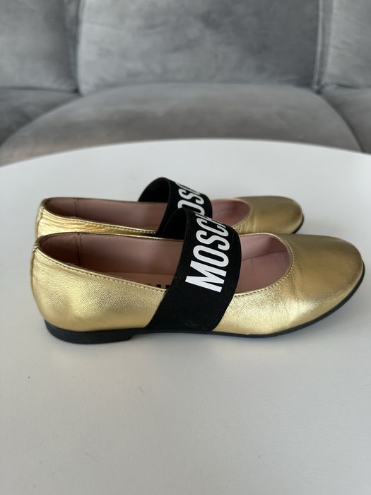 Baleriny Balerinki MOSCHINO skórzane jak nowe