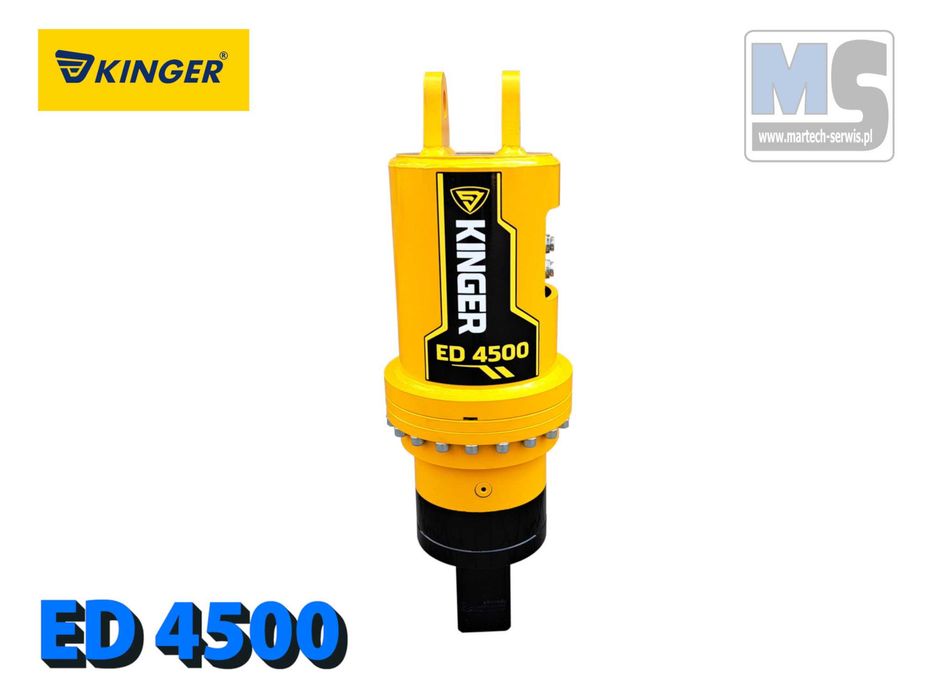 Wiertnica hydrauliczna do minikoparki KINGER ED 4500 90kg 3-6t GW 2lata