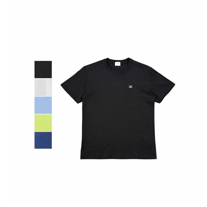 Футболка C.P. COMPANY Jersey Small Label T-shirt Black \ White \ Avio Blue \ Green \ Blue