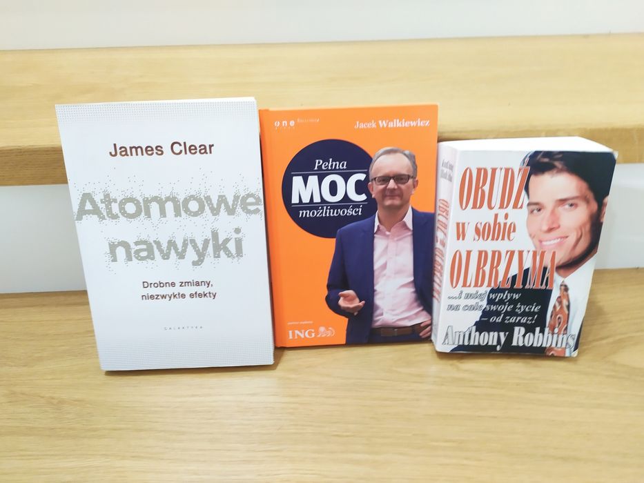 3 książki Clear Atomowe nawyki Walkiewicz Robbins