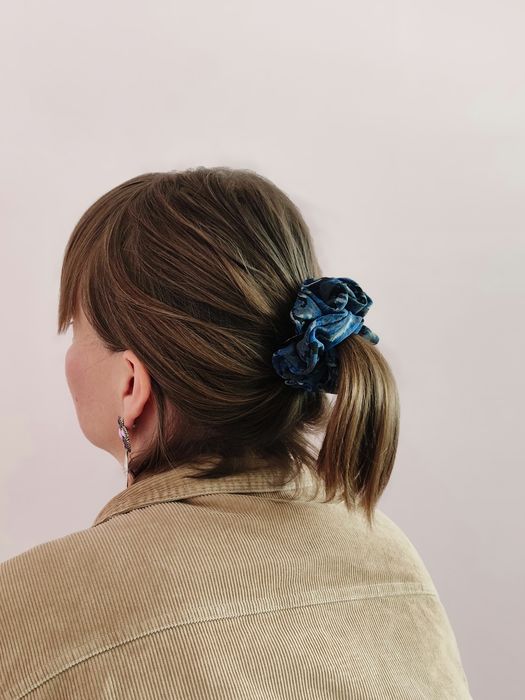 Frotka, gumka, scrunchie, jedwab naturalny