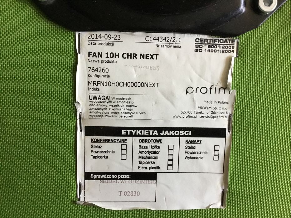 Fotele biurowe Profim