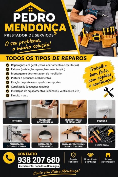 Pequenos reparos zona Carcavelos e Parede
