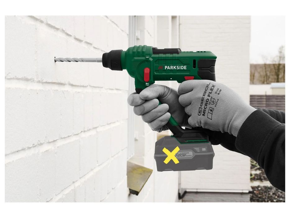 Furadora de impacto com martelo PARKSIDE 20v