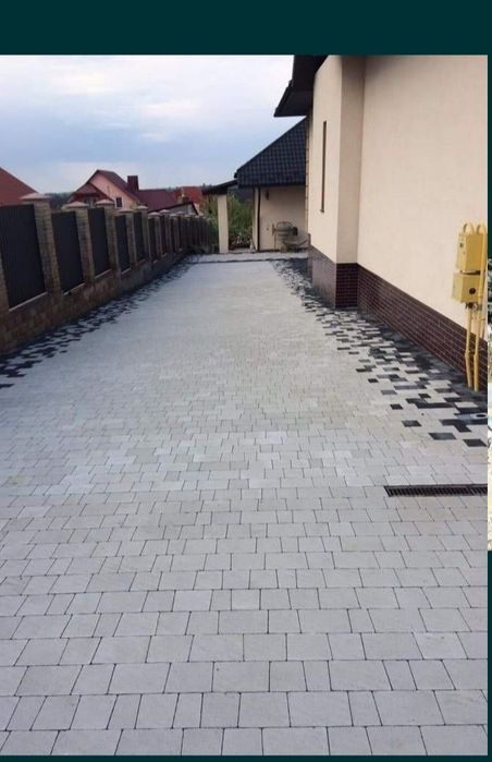 Встановлення та вкладання бруківки демонтаж також горж парканів