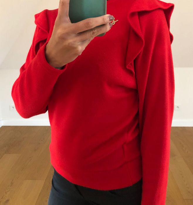 Sweter czerwony nowy