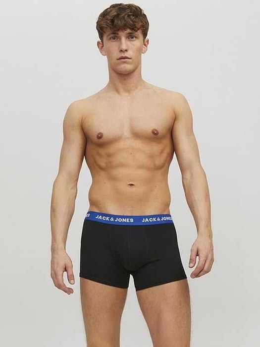 Męskie Bokserki 5-Pak JACK & JONES Jaclee Bawełniane Surf The Web XL