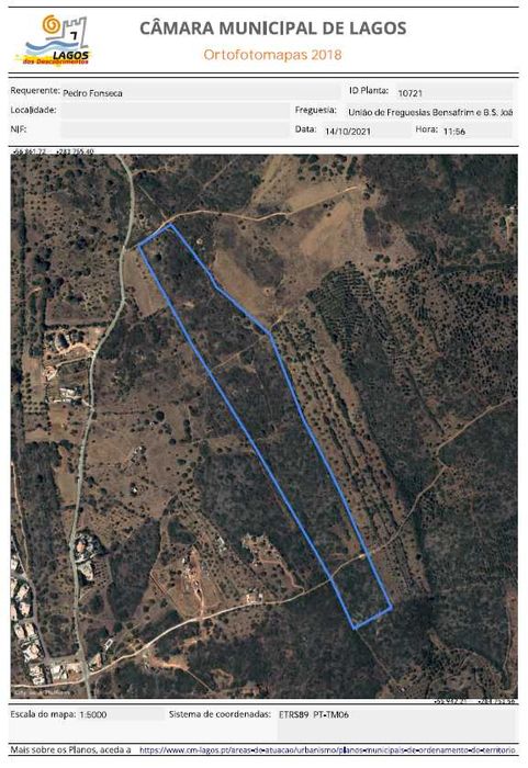 Venda ou aluguer de Terreno Rústico 77.800m2, no Concelho de Lagos