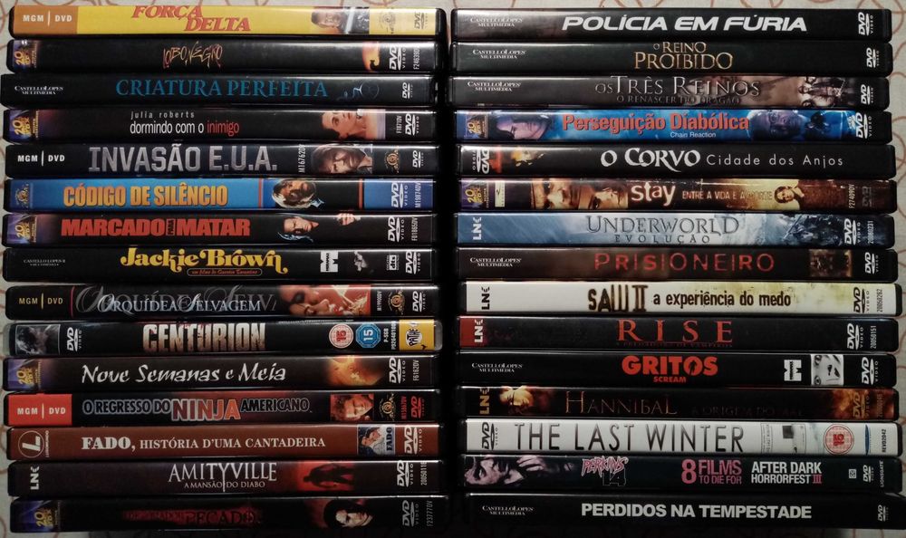 Lote de 120 Filmes DVD