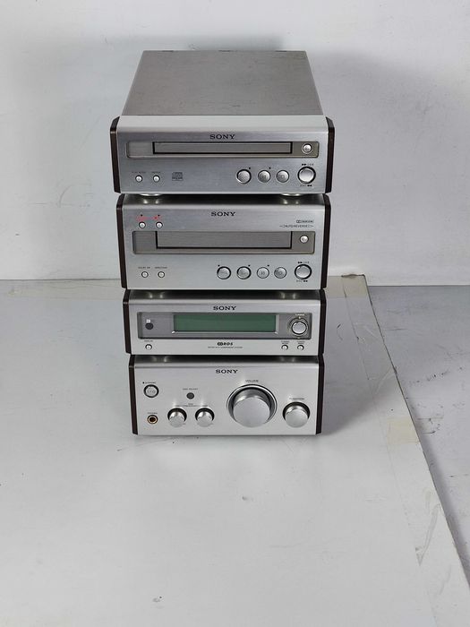 Mini wieża SONY Wzmacniacz CD KASETA TUNER RADIO deck TA SP 55 2x25W
