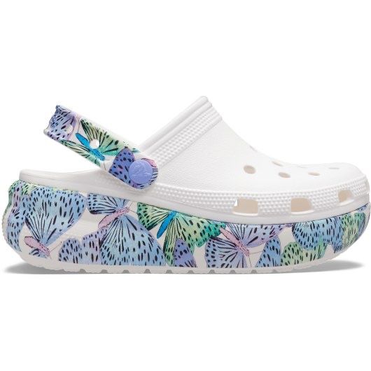 Crocs Classic Cutie Clog Butterfly крокси білі на дівчинку метелики