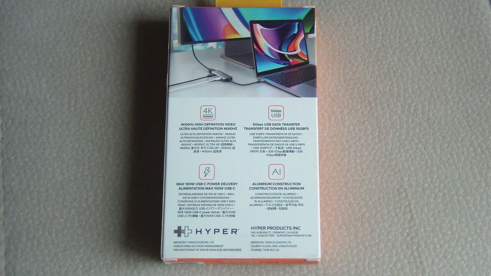 Multiadaptador targus hd41-gl hyper drive 4 em 1 (Completamente NOVO)