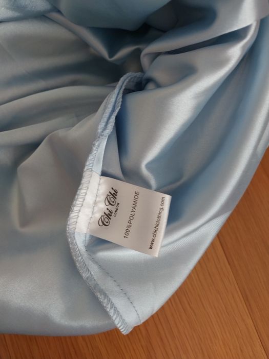 Vestido renda azul