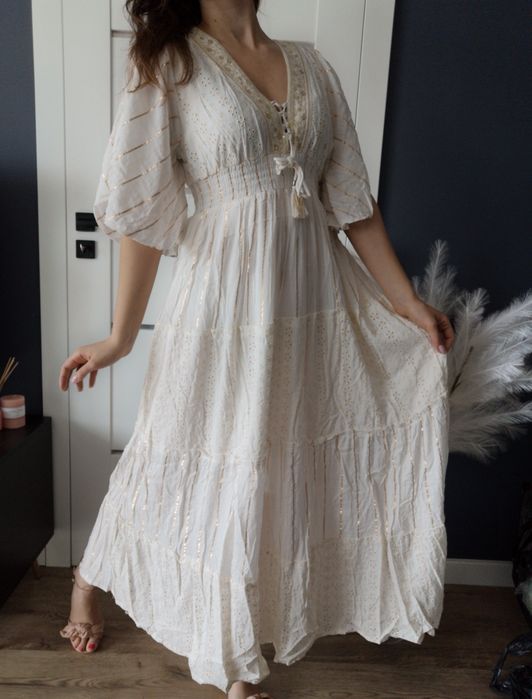 Śliczna kobieca sukienka boho M-3xl