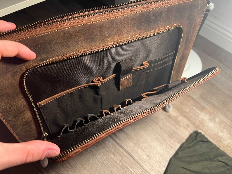 Teczka skórzana na laptopa i dokumenty DONBOLSO nowa