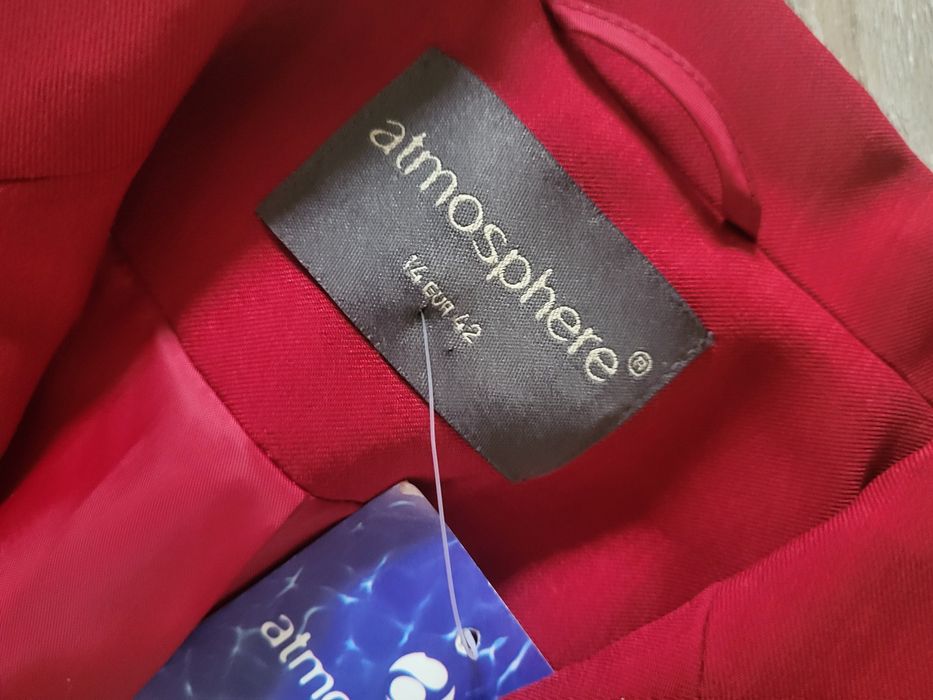 Garnitur damski bordowy 42 nowy Atmosphere