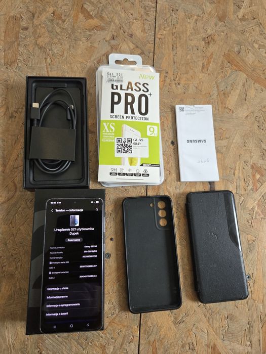 Samsung S21 5g czarny zestaw