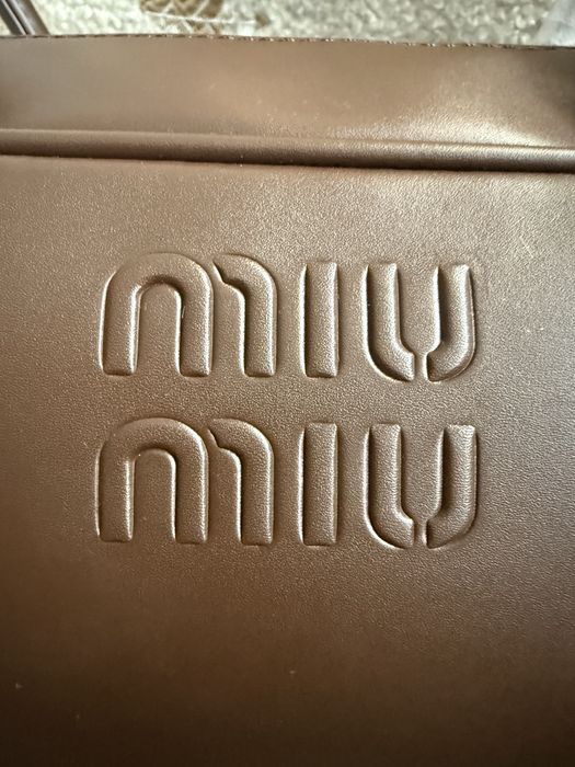 Torebka MIU MIU Beau Leather Bag brąz, coffee Jesień hit!!!