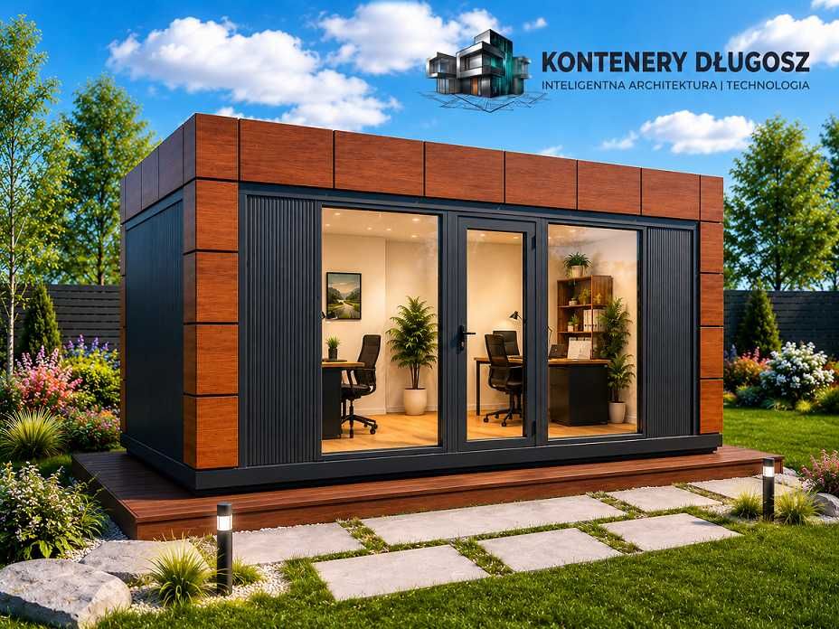 KONTENER 6x3m PIR 100 mm | Salon beauty | Salon Paznokci | Salon Fryzjerski | Kontener usługowy | Pawilon handlowy