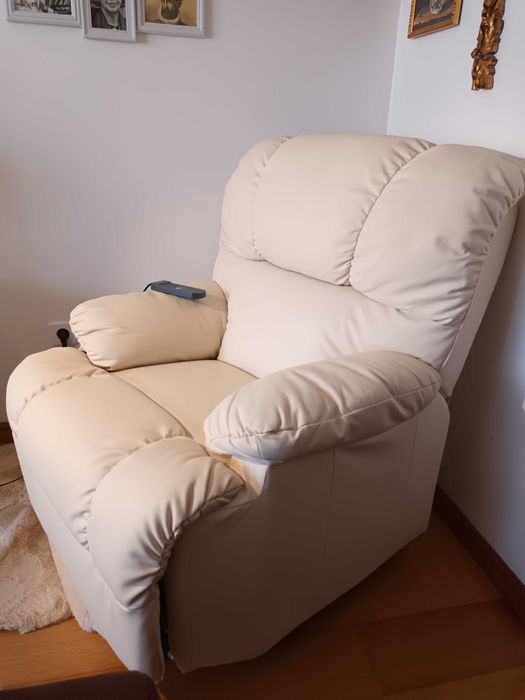 Poltrona Eléctrica Relax Ortopédica Bege Por Estrear