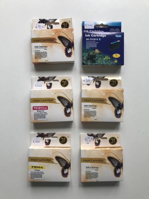 Tinteiros Compatíveis Epson NOVOS - 6 unidades