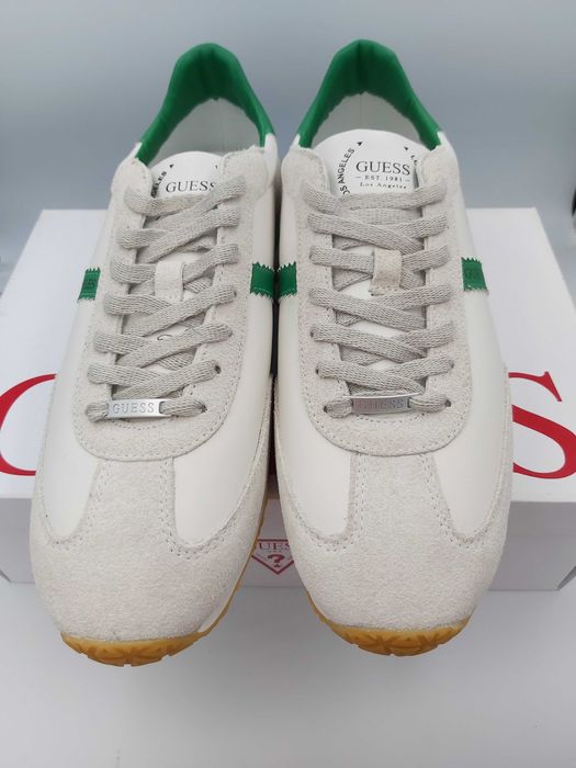 NOWE sneakersy GUESS beż zielone trampki rozmiar 46 sportowe