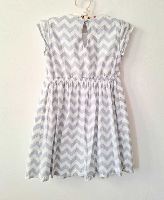 Vestido Knot 6 anos (116 cm) 100% algodão.