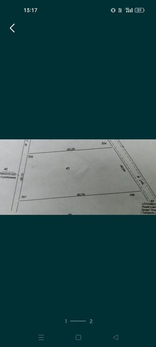 Sprzedam działkę budowlaną 2717m
