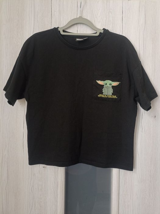 Primark Crop Top czarny Star Wars, rozmiar XS