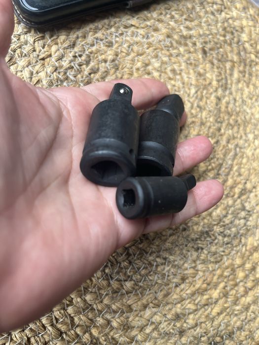 поворотні перехідники адаптери ударні 1/4 3/8 1/2 карданчик