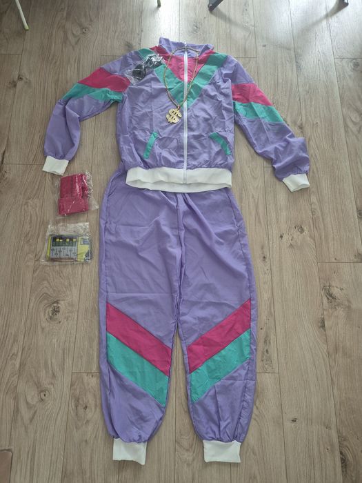 Nowy! Dres lata 70 80 90 disco kostium przebranie 36 S