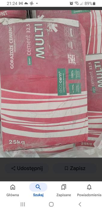 Najlepszy Cement górażdże Multi  32,5R